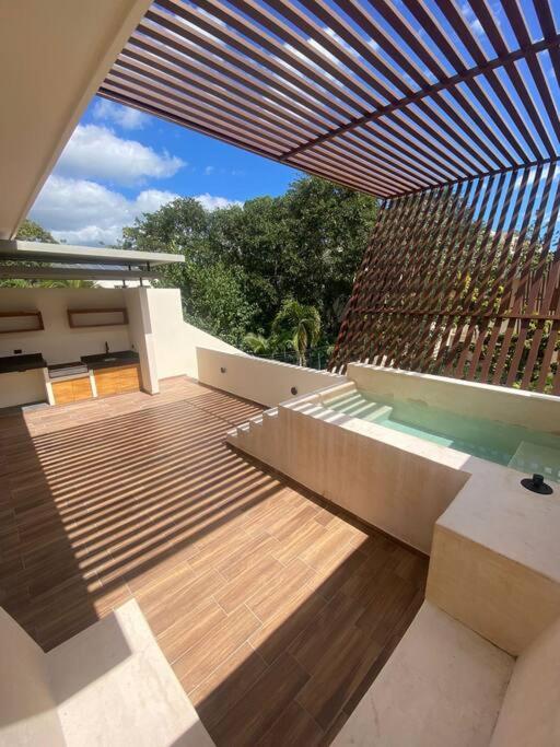 ¡New Villa 4Br With Priv Jacuzzi! Tulum Bagian luar foto